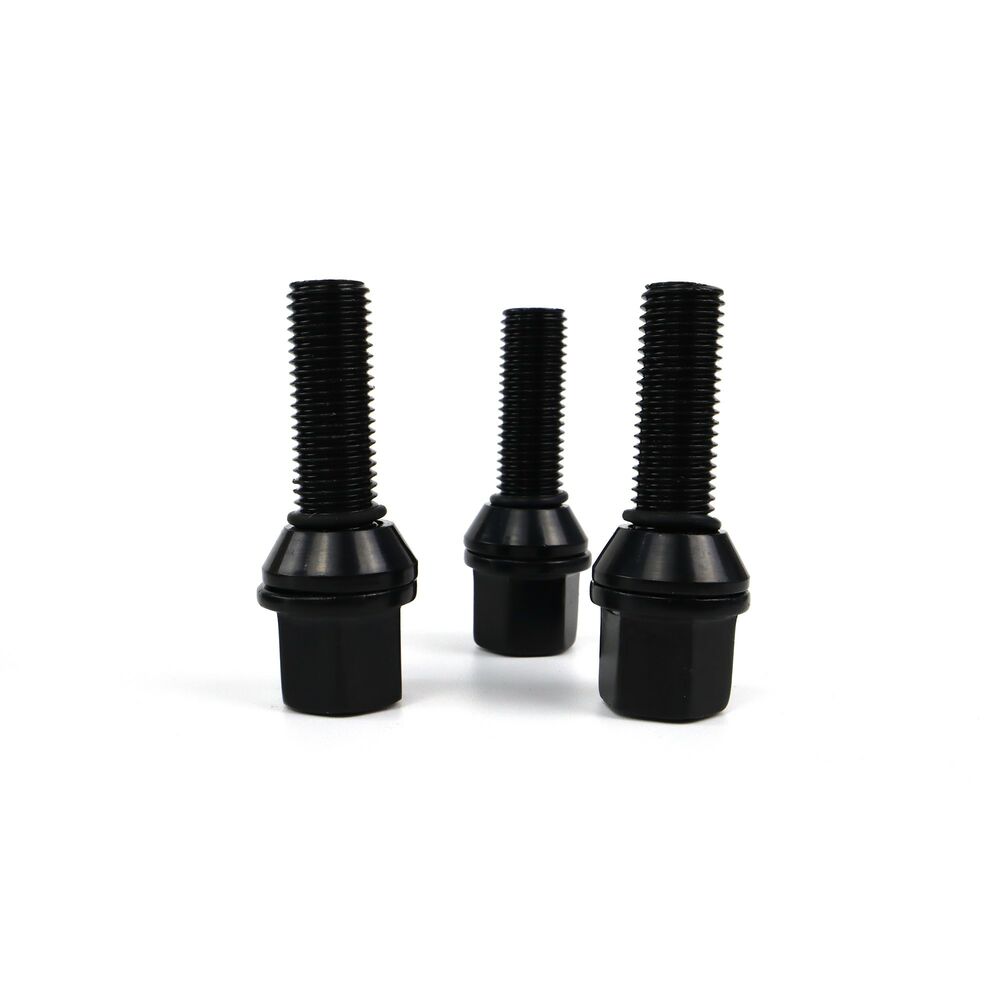 Set Porcas OMP 27 mm Preto 20 uds M14 x 1,25