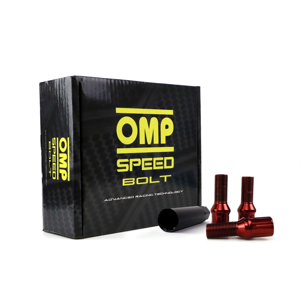 Set Porcas OMP 27 mm Vermelho 20 uds M14 x 1,25