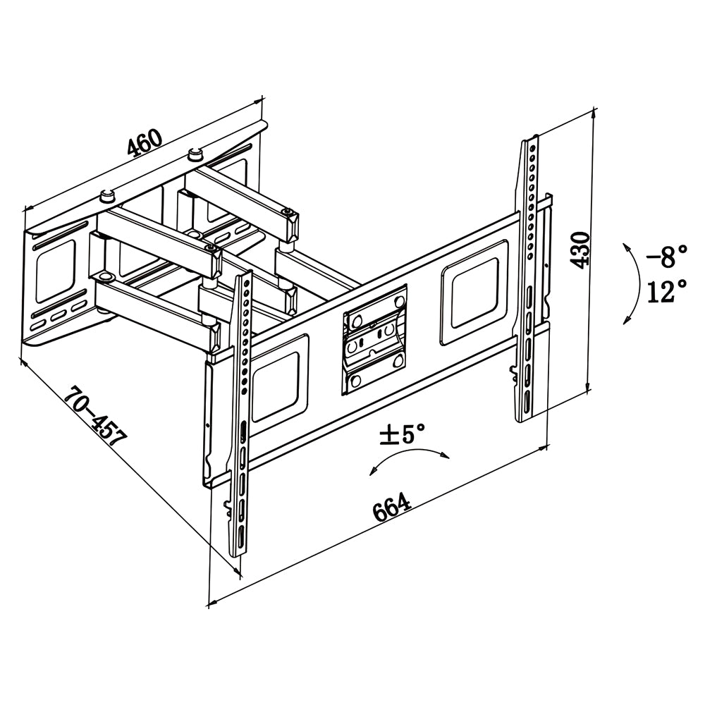 Suporte TV TM Electron 32"-65" 60 Kg