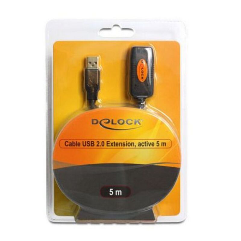 Cabo alongador DELOCK 82308 USB 2.0 5 m