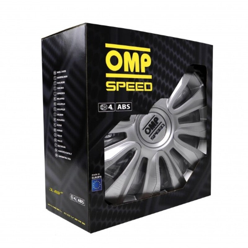 Tapacubos OMP Magnum Speed Prateado 16" (4 uds)